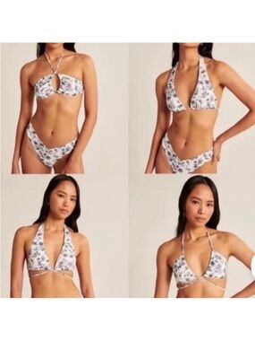Abercrombie & Fitch Printed Multiway Bikini Top